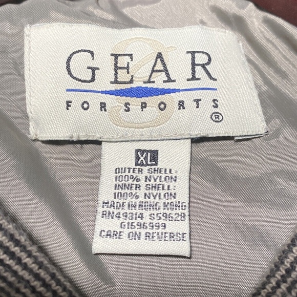 Mens Golf Wind Pullover Jacket by Gear Tan & Black XL - Picture 3 of 6